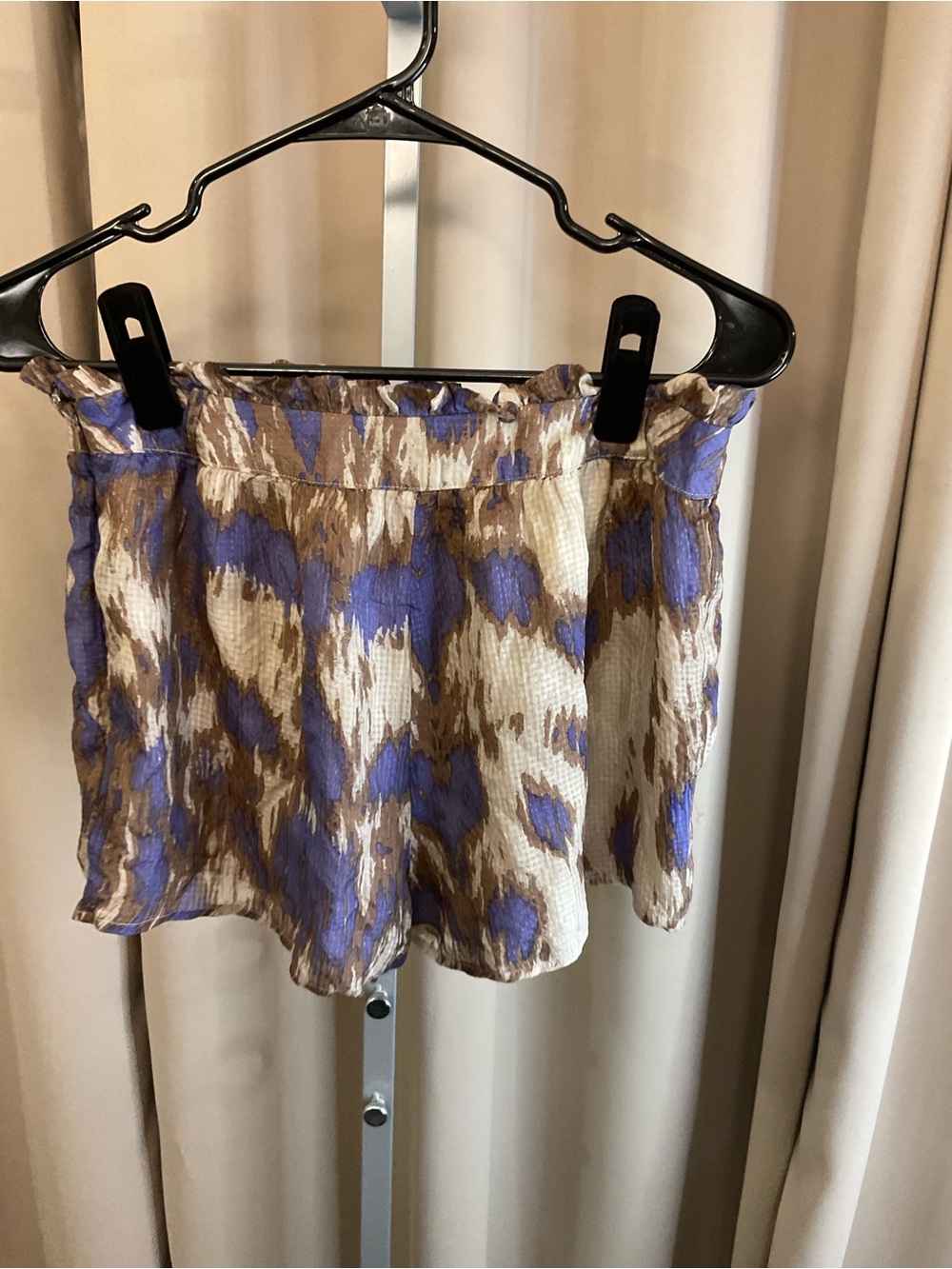 charlie jade Beige Dress with Blue and Brown Accents